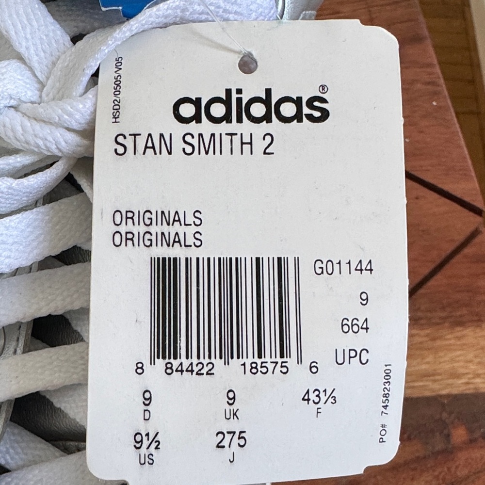 Stan Smith Adidas  Silver Sneakers men 9.5 - Picture 12 of 12